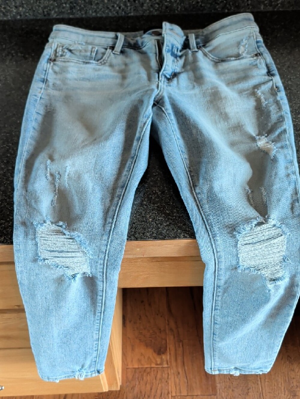 Buckle Women’s Skinny Jeans - Light Blue & Dark Blue (Pair) - Picture 7 of 9